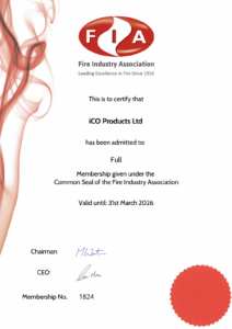 FIA Certificate - iCO Products Ltd
