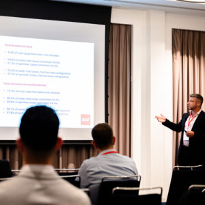 R&D Director at iCO Products presenting “Residential Water Mist in the UK” at the International Water Mist Conference (IWMC).