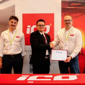 iCO Products team receive new accreditation certificate